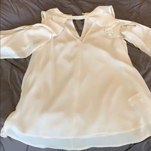 michael kors cold shoulder blouse